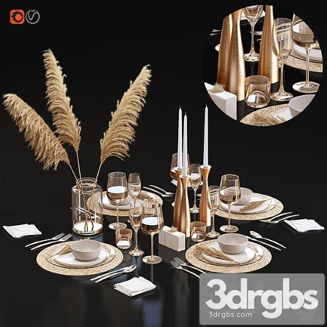 Table setting 22 3dsmax Download