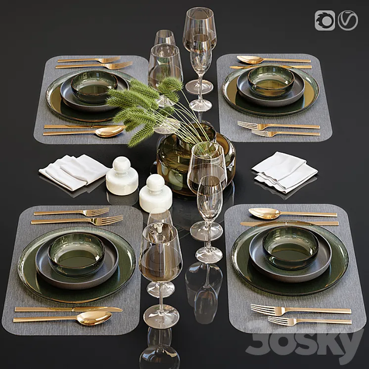 Table setting 23 3DS Max