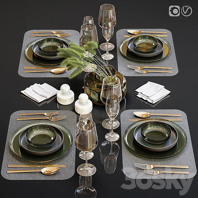 Table setting 23 3DSMax File