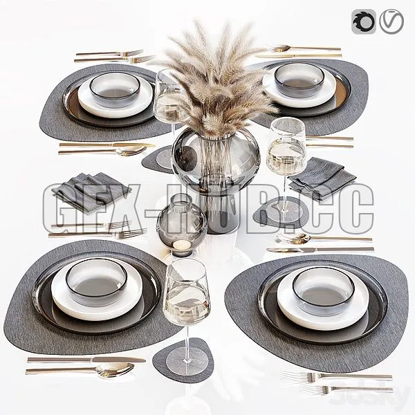Table Setting 27 3dsMax Model