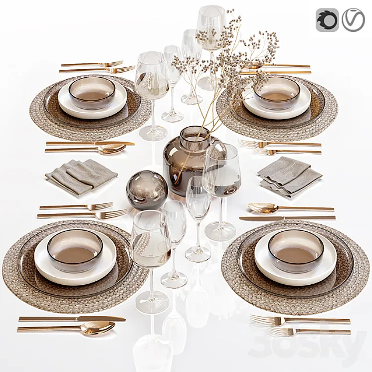 Table setting 28 3DS Max
