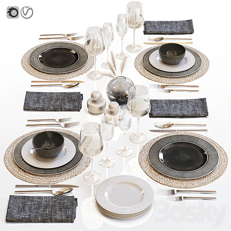 Table setting 29 3DS Max