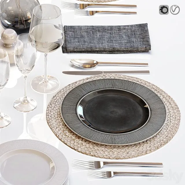 Table setting 29 3dsMax Model
