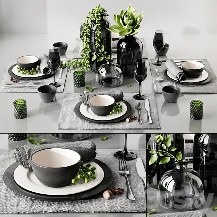 Table setting 3 3DS Max