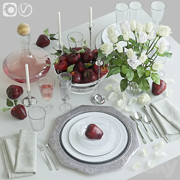 Table setting 31 3DS Max