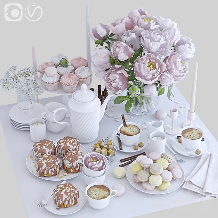 Table setting 32 3DS Max
