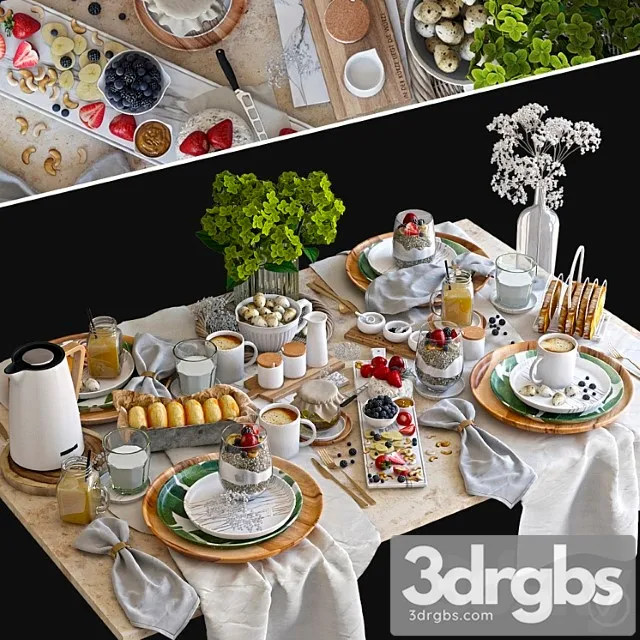 Table setting 37. breakfast – 4. v-ray 3dsmax Download
