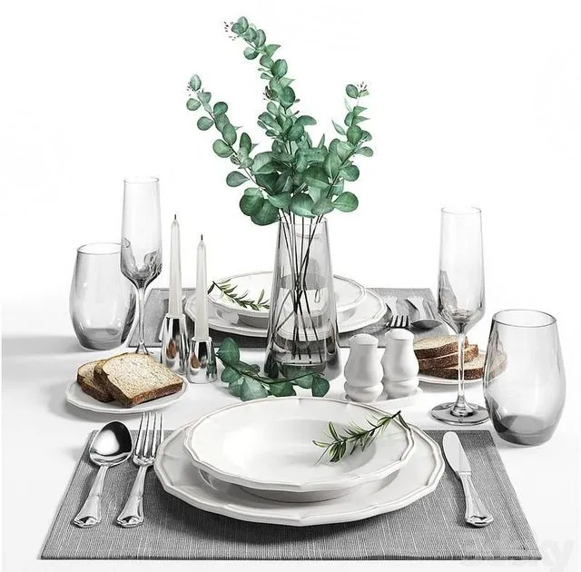 Table Setting 3dsMax Model