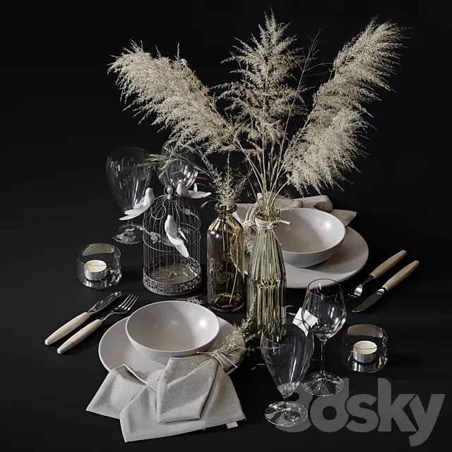 table setting 4 3ds Max