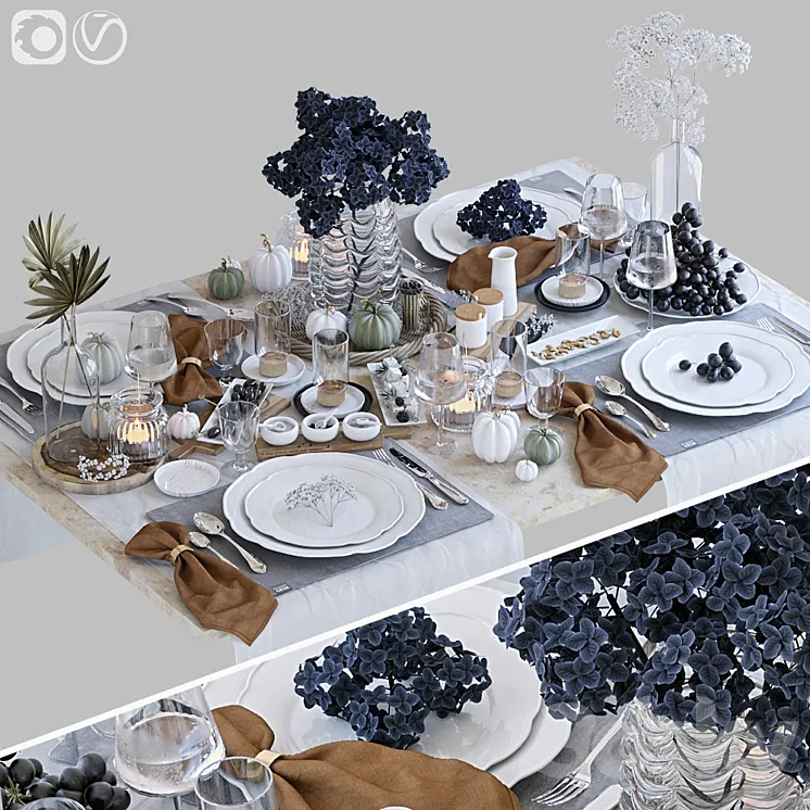 Table setting 40 3DS Max