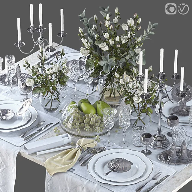 Table setting 41 3ds Max