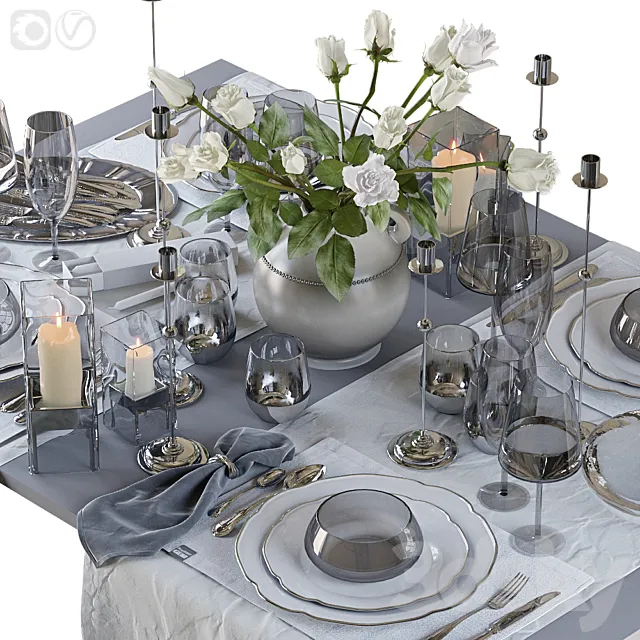 Table setting 42 3ds Max