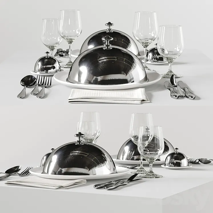table setting 5 3DS Max