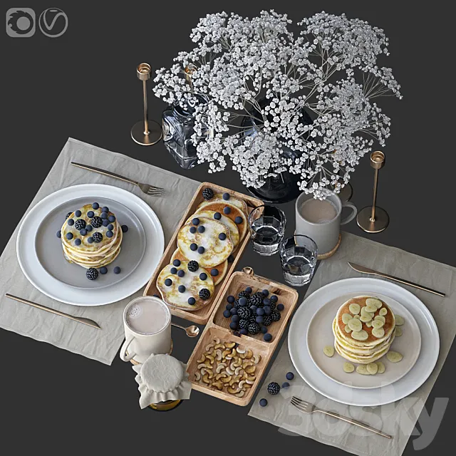 Table setting 51 3DSMax File