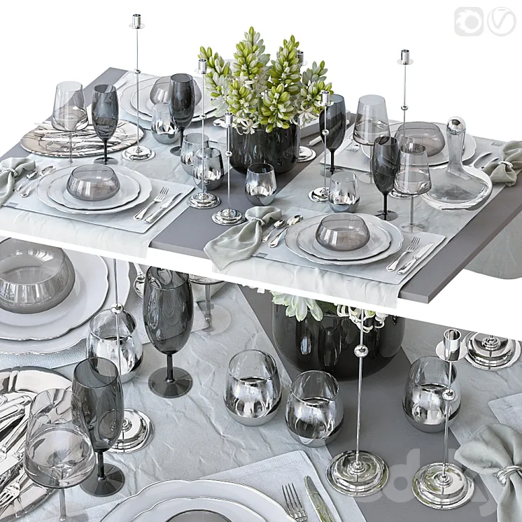 Table setting 55 3DS Max