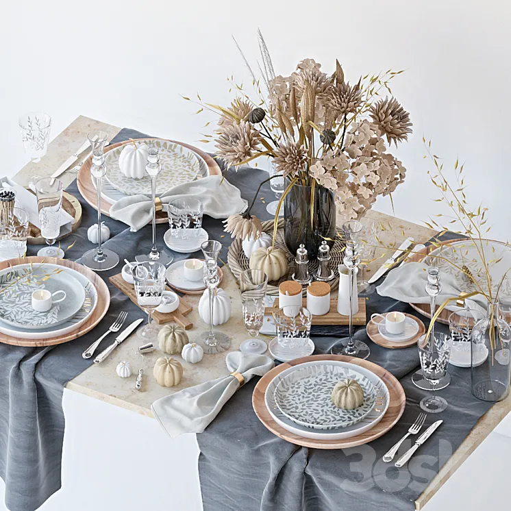 Table setting 56 3DS Max