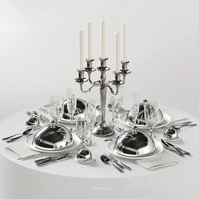 table setting 5a 3ds Max