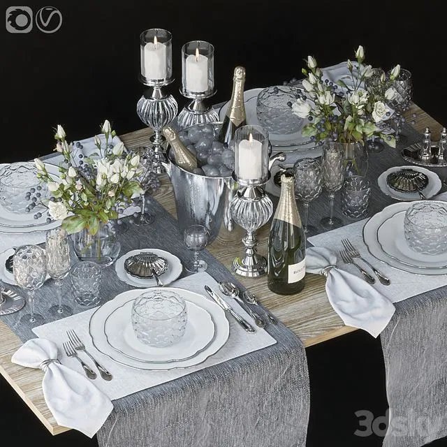 Table setting 64 3dsMax Model
