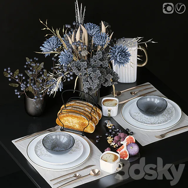 Table setting 65 3DSMax File