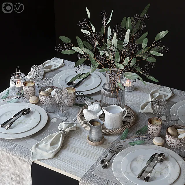 Table setting 69 3ds Max