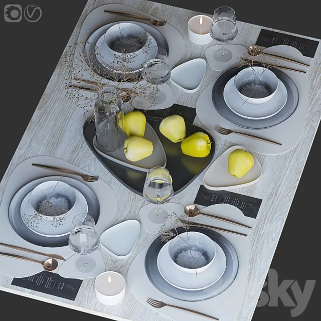 Table setting 70 3DS Max Model