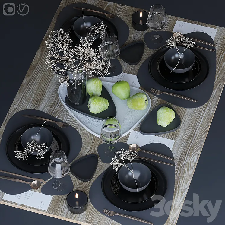 Table setting 71 3DS Max