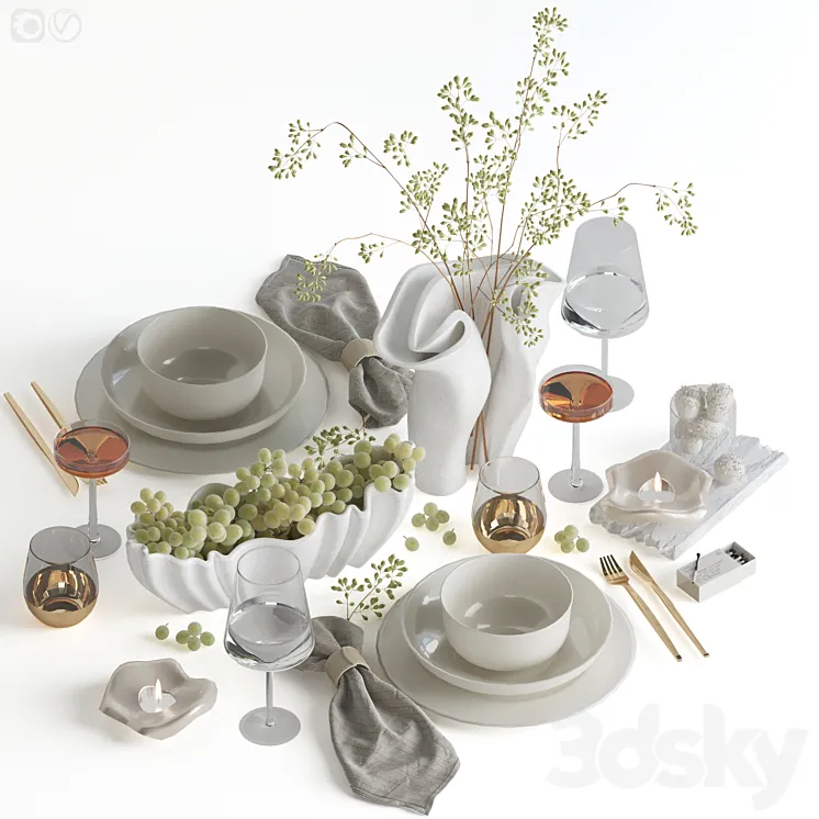 Table setting 82 3DS Max Model