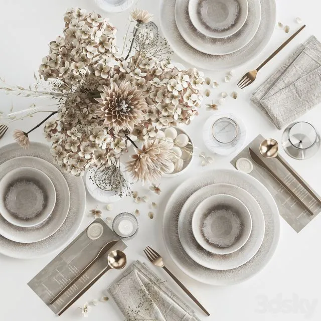 Table setting 83 3dsMax Model