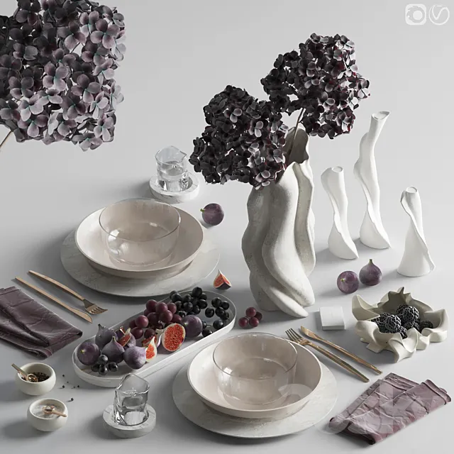 Table setting 86 3ds Max