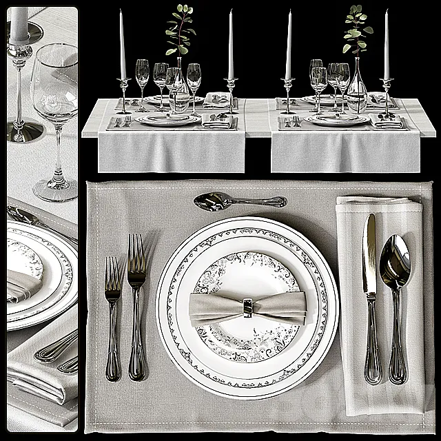 Table setting _ Table setting 3DSMax File