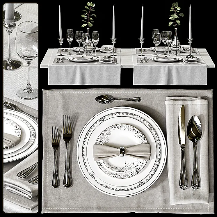 Table setting \/ Table setting 3DS Max