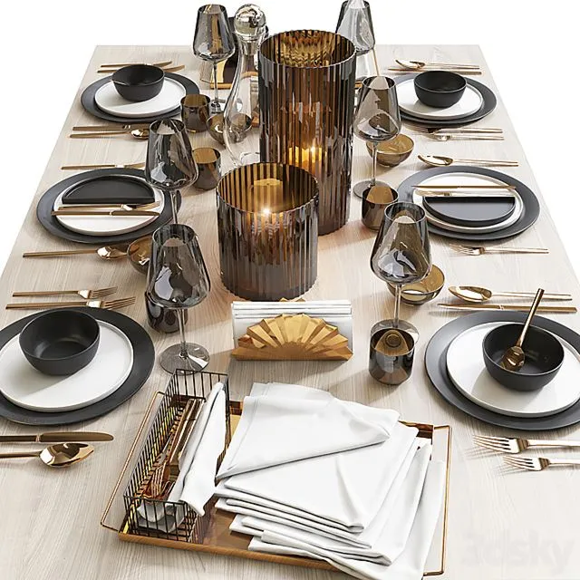 Table setting Table setting 7 3dsMax Model