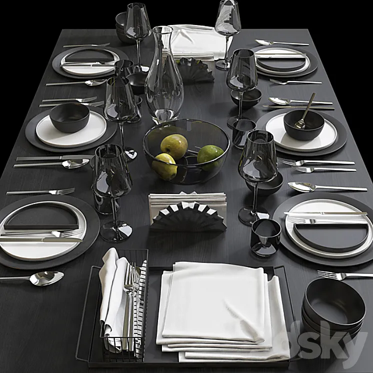 Table setting \/ Table setting 9 3DS Max