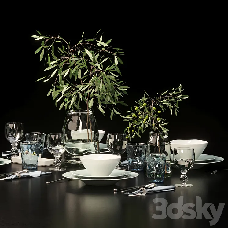 Table setting_1 3DS Max