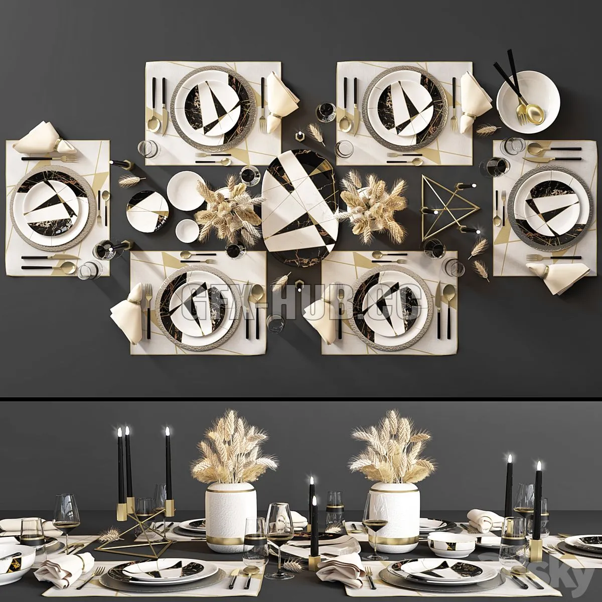 table setting_101 3dsMax Model