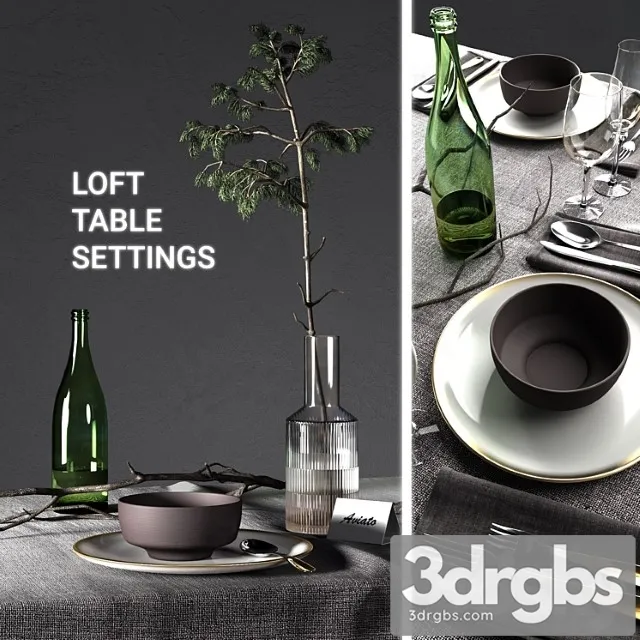 Table settings loft 3dsmax Download