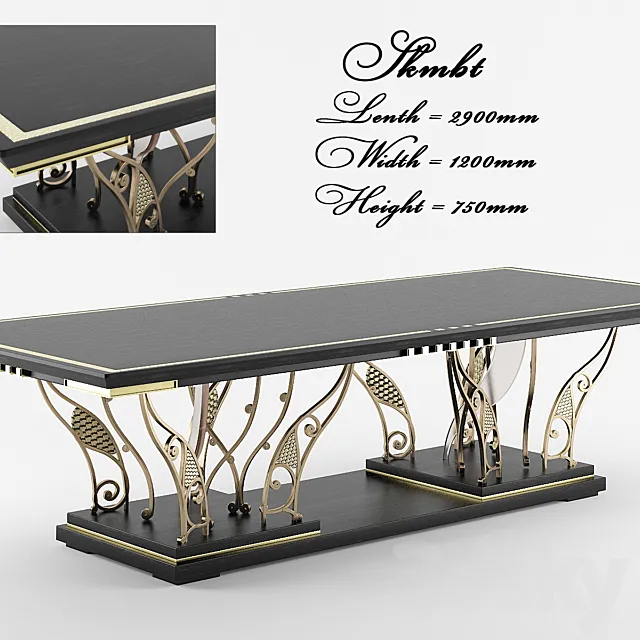 TABLE SKMBT 3DS Max Model