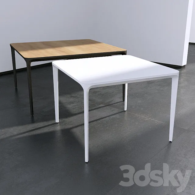 Table Slim square “Sovet” 3DSMax File