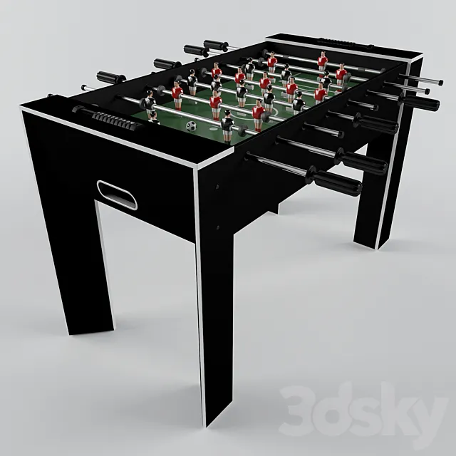 Table soccer 3ds Max