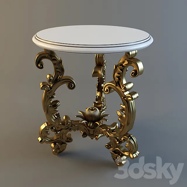 table-stand round 3DS Max Model