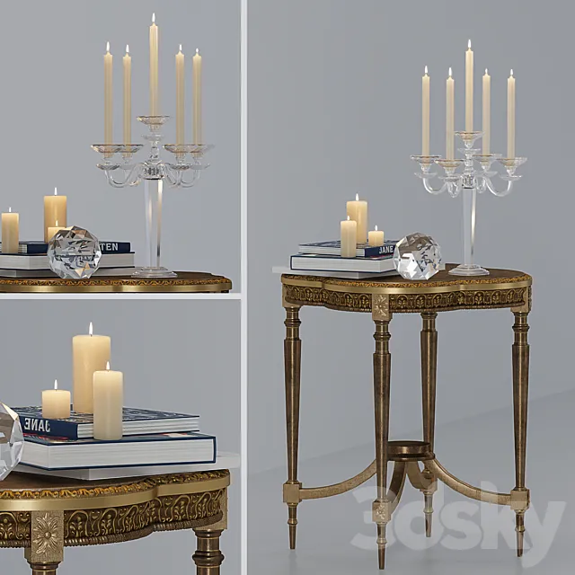 Table tavolino quadrifoglio 3ds Max