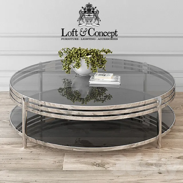 Table ula round coffee table ula002 designed by giannella ventura in 2005 3ds Max