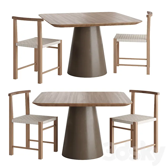 Table Volare and chair Karnak 3ds Max