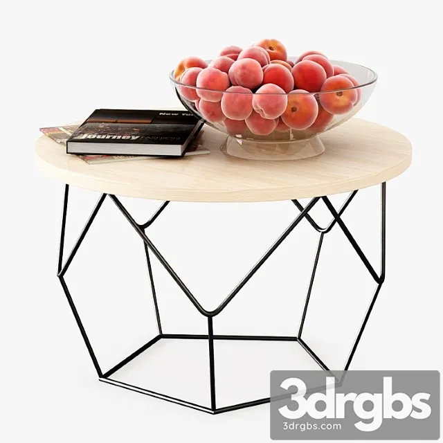Table with peaches 3dsmax Download
