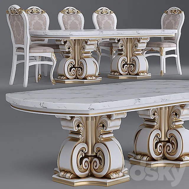 Table_Chair- Classic ?1 “MONDELUX” 3DSMax File