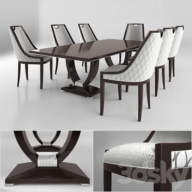 Tables and chairs Living Comfort Italia 2015 3DS Max Model