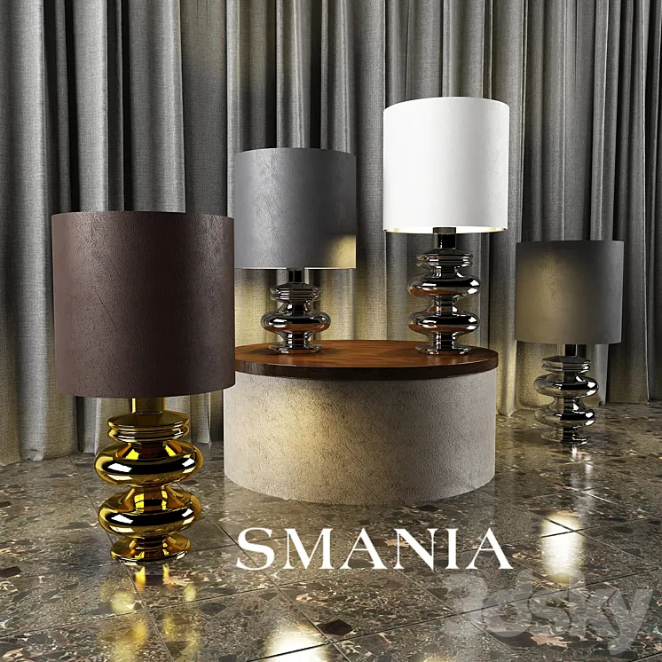 Tables and lamps Smania 3DS Max