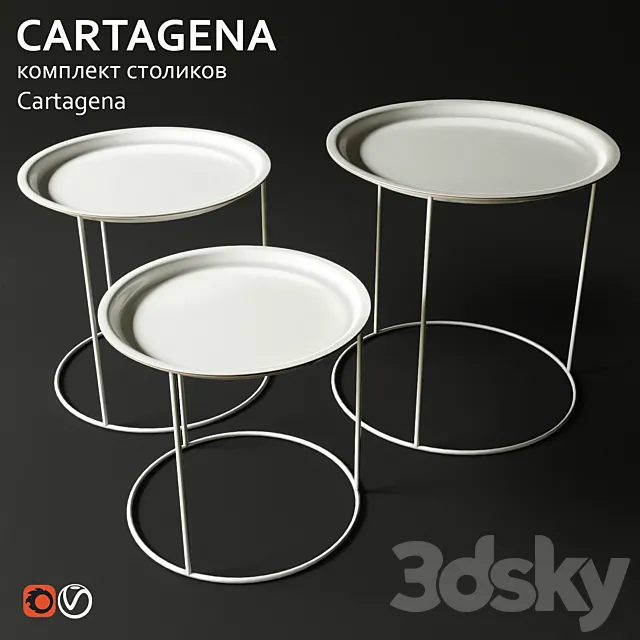 Tables BOconcept CARTAGENA 3DSMax File