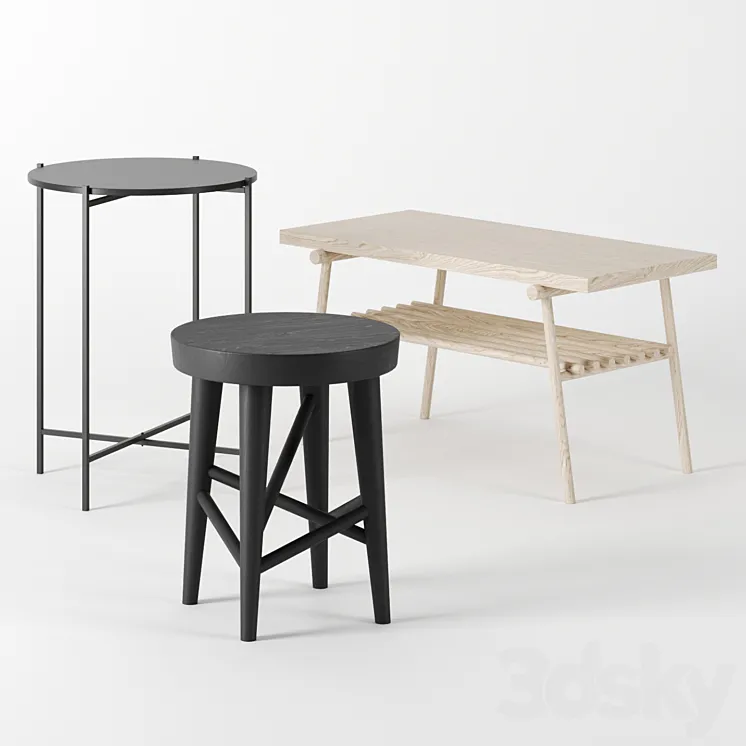 Tables by H&M 3DS Max