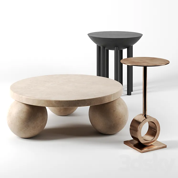 Tables by Kelly Wearstler 3DS Max Model